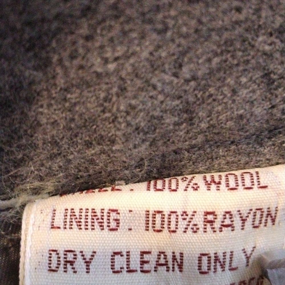 Vintage Cassidy Gray Wool Skirt - Picture 7 of 8